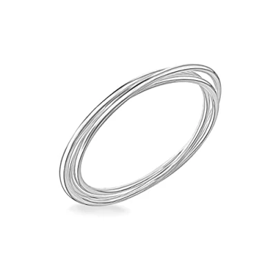 Image of Tuscany Silver Women&#039;s Sterling Russian Bangle