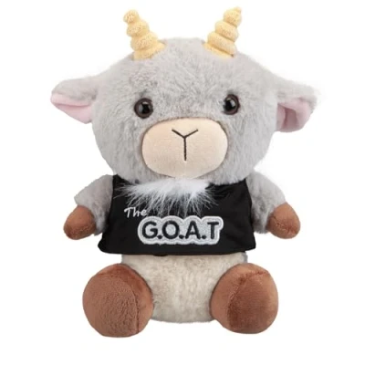 Image of VFM Goat Soft Toy Farm Animal Plush Cute Cuddly Furry Fluffy Stuffed Plushie, Gifts for Birthday, Valentine&#039;s Day Chirstmas 23cm Brown