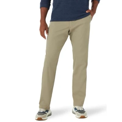 Image of Lee Men&#039;s Performance Series Extreme Comfort Relaxed Pantperformance Casual Pants, Khaki, 36W x 30L