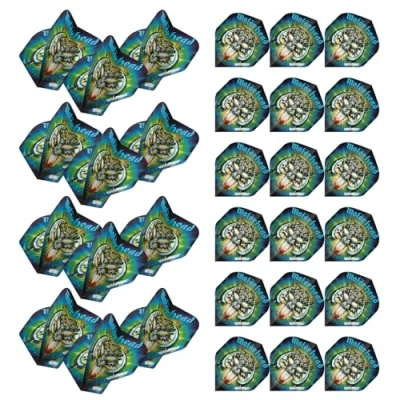 Image of WINMAU Rock Legends Dart Flights 10 Sets Per Pack (Total 30 Flights) Available in Varying Designs (Motorhead, Overkill)