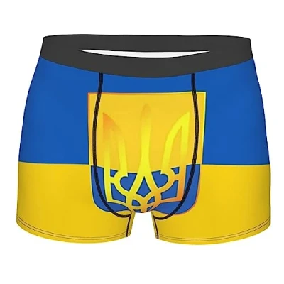 Image of Ukraine Flag Men&#039;s Underwear Breathable Boxer Briefs Stretch Trunks