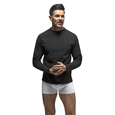 Image of HEAT HOLDERS Mens Long Sleeved Thermal Top Fleece Lined Base Layer (S, XX Warm Original)