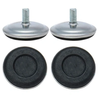 Image of M8 x 15 50 mm Adjustable Levelling Floor Protector for Home Office Furniture Table Desk Foot 4 Pack