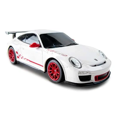 Image of Porsche 911 Remote Control Car Toy, 1:24 Scale, Officially Licensed, Matte White Perfect On Road RC for Boys and Girls