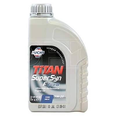 Image of Fuchs TITAN Supersyn F Eco B 5W 20 Ultra Synthetic Engine Oil 1 Litre