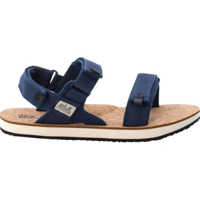 Image of Jack Wolfskin Men&#039;s Ecostride 2 Sandal M, Blue Cork, 6 UK