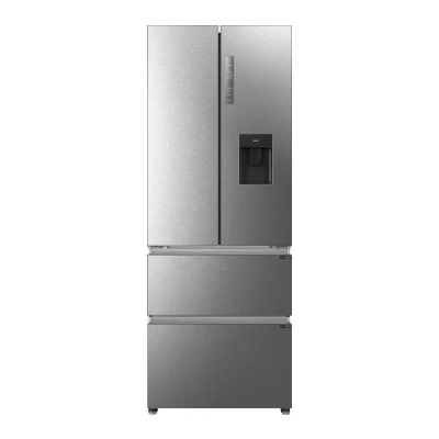 Image of Haier HFR5719EWMP Multi Door 70Cm Fridge Freezer With Non Plumbed Water Dispenser Platinum Inox