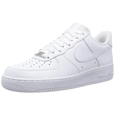 Image of NIKE Men&#039;s Air Force 1 &#039;07 Basketball Shoe, White, 5.5 UK