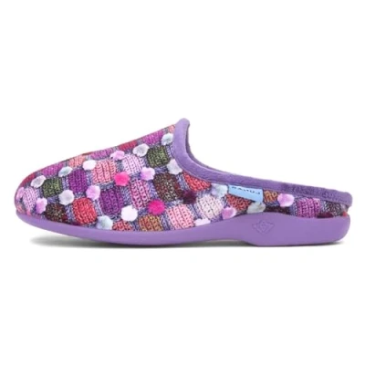 Image of Lunar Ladies Crackle Slip On Slipper 8 UK Purple