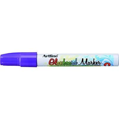 Image of Artline Purple Glassboard Marker Pen Drywipe Bullet Tip