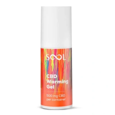Image of SOOL CBD Warming Gel 100ml 500mg Joint &amp; Muscle Rub High Strength Massage Cream Infused with Camphora Wood, Cinnamomum and Ginger Root Oils Revitalizing Relief for Feet, Knee,