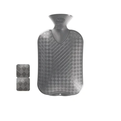 Image of Fashy 2.0 Litre Antrazite Plain Hot Water Bottle