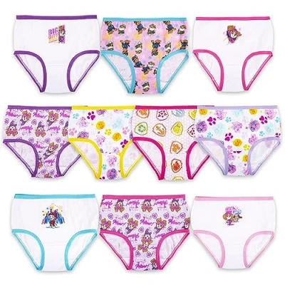 Image of Paw Patrol Girls Toddler Panty Multipacks Briefs, Tg 10pk, 4 Years