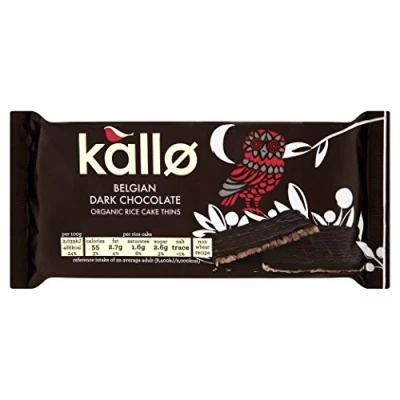 Image of (10 PACK) Kallo Rice Cakes Dark Chocolate 90g 10 PACK BUNDLE