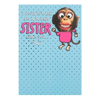 Image of Hallmark Sister Birthday Card &quot;Better Sister&quot; Medium [Old Model]