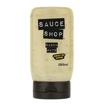 Image of Sauce Shop Ranch Mayo Mayonnaise and Vegetarian 285ml squeezy bottle