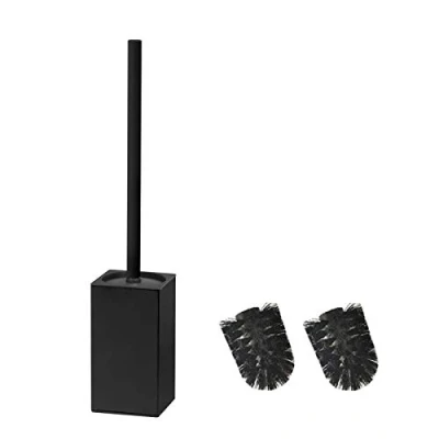 Image of BGL Toilet Brush black, Stainless Steel Holder, Square Wc (Black)