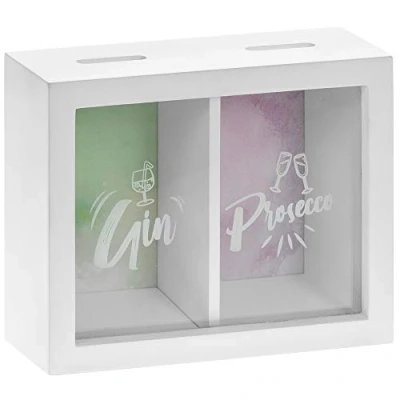 Image of The Leonardo Collection LP43407 Customized Money Box Gin &amp; Prosecco 1 Pc, Multicolor