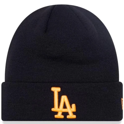 Image of New Era Unisex MLB Neon Leauge Essential Knit Los Angeles Dodgers Black