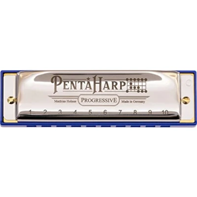 Image of HOHNER Pentaharp Harmonica, Key of E Minor, Stainless steel (M21BX EM)