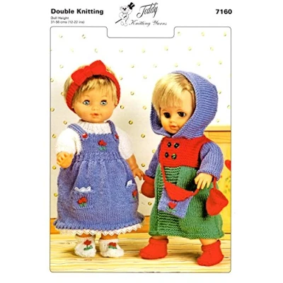 Image of Teddy DK Knitting Pattern Baby/Doll Outfit 7160