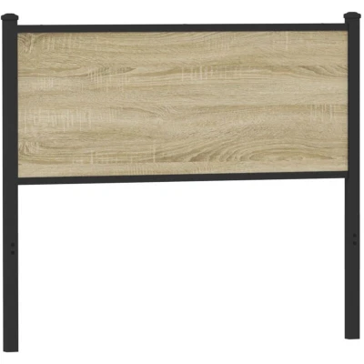 Image of vidaXL Headboard Sonoma 107 cm Engineered Wood and Steel