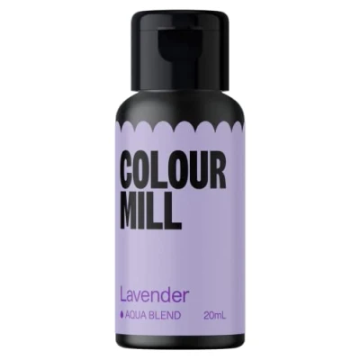 Image of Colour Mill Aqua Blend Food Colouring Liquid Lavender Edible Paint for Royal Icing, Macarons, Meringue, Fondant, Jellies, Beverages and More 20 ml