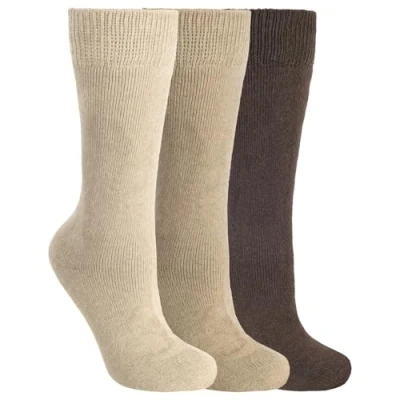 Image of Trespass Sliced Men&#039;s Outdoor Skiing Socks available in Stone/Fawn/Brown 4/7