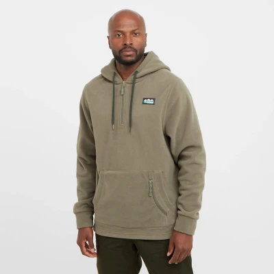 Image of Ridgeline Ballistic Long Sleeved Fleece Hoodie X Small Smokey Olive