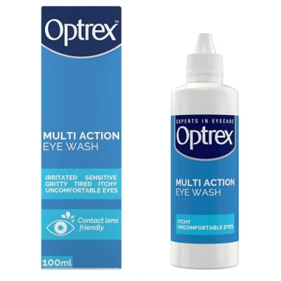 Image of Optrex™ Multi Action Eye Wash, Irritated, Tired, Uncomfortable Eyes, 100ml