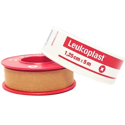 Image of Leukoplast Classic Dressing Fixation Tape High Adhesive Medical to Fix Wound Dressings in Place 1 x 5m 1.25cm Roll