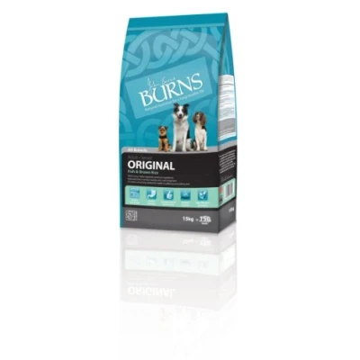 Image of Burns Pet Original Complete Dry Adult Dog Food Fish, 15 kg