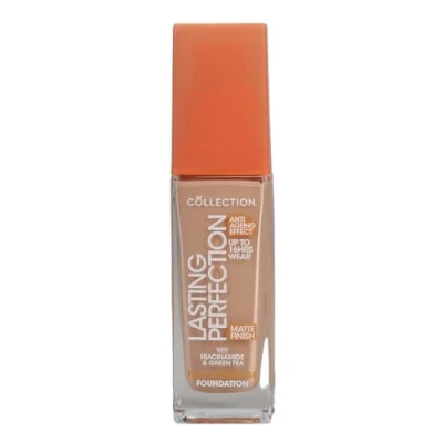 Image of Collection Cosmetics Lasting Perfection Matte Foundation, Full Coverage, Anti Ageing Effect, 7W Biscuit Warm 27ml