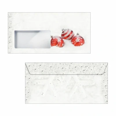 Image of SIGEL DU247 Christmas envelopes &quot;Winter Flair&quot;, DL, with window, 90 gsm, 50 Pieces