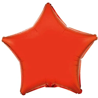 Image of amscan 9915536 Metallic Orange star foil