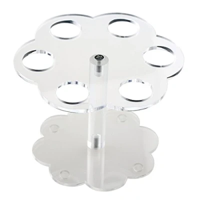 Image of Ntcpefy 1pcs 6 Holes Acrylic Ice Cream Cone Stand Holder Transparent