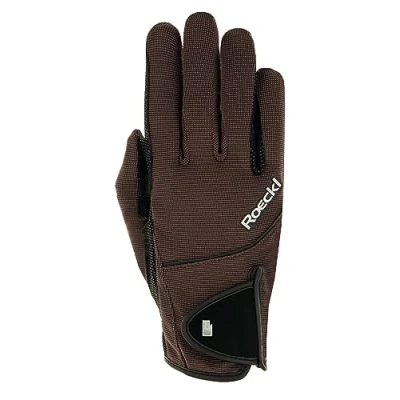 Image of Roeckl Sports equestrian gloves MILANO WINTER, winter riding glove, mocha 7,5