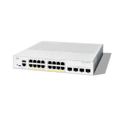 Image of Cisco Catalyst 1300 16P 4X Managed Switch, 16 Port GE, PoE, 4x10GE SFP+, Limited Lifetime Protection (C1300 4X)
