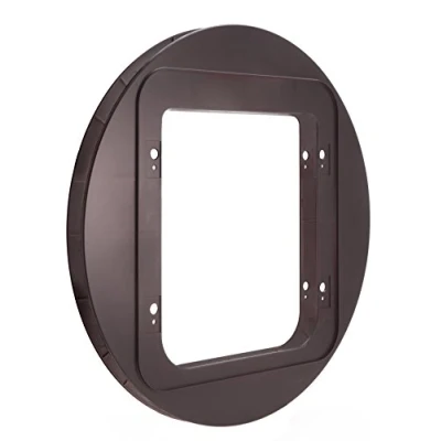 Image of Sure Petcare SureFlap Pet Door Mounting Adaptor, Used with Microchip for Cats and Small Dogs, Install in Glass Doors Windows, Pack of 2, Brown