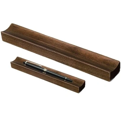 Image of Bemvp 1pc Pen Organizer Holder Pencil Wooden Display Stand Fountain Ballpoint Rack Office Stationery