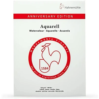 Image of Watercolour Pad Anniversary Matt 425 g/m², 30 x 40 cm, 15 Sheets