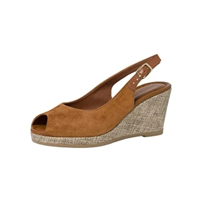 Image of Tamaris Women&#039; 1 28375 20 Sandal, Taupe, 4 UK