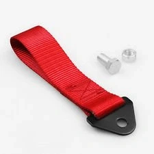 Image of MSA Motorsportandaccessories© NYLON RACING TOW STRAPS RED RECOVERY JDM DRIFT TRACK RALLY CAR