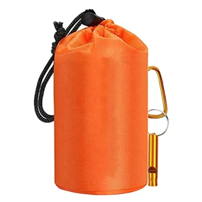 Image of Kuashidai 4 Pcs/Set Sleeping bags for Camping Emergency Bag 26 Micron Orange Portable Thermal Hiking