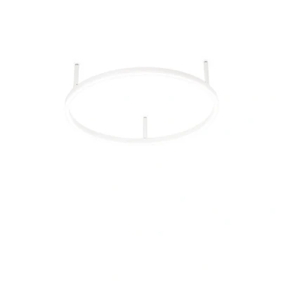 Image of Oracle Slim 50cm Non Dim 2700K Round Integrated LED Semi Flush Ceiling Light White
