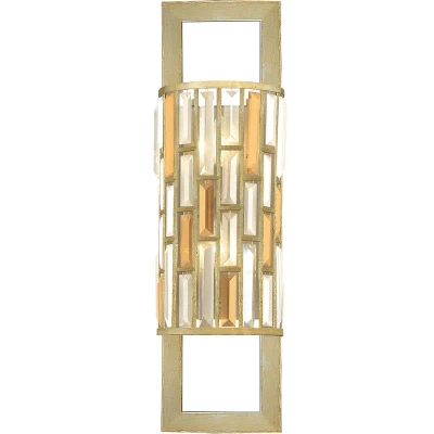 Image of Gemma 2 Light Indoor Wall Silver Leaf, E14