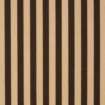 Image of HOMESCAPES 100% Cotton Fabric Fat Quarters, Chocolate Dark Brown &amp; Beige Thin Striped Fabric, 150cm Wide Squares By The Metre, Craft Material for Sewing, DIY, Patchwork Quilting