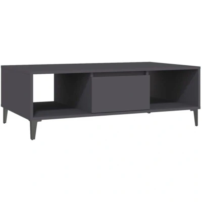 Image of vidaXL Coffee Table Grey 103.5x60x35 cm Engineered Wood