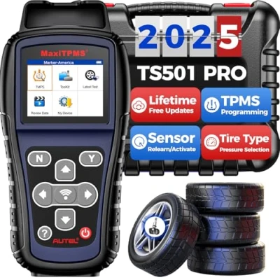Image of Autel MaxiTPMS TS501 PRO TPMS Programming Tool, Same as TS508, 2024 Relearn Tool Newer of TS408S, Activate 99% Sensors, Program MX Sensors [3*5/433MHz], Reset/Diagnosis