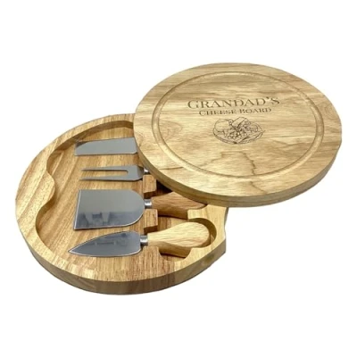 Image of Rutherfords Gifts Personalised Cheese Board Engraved Christmas Birthday Kitchen Gift